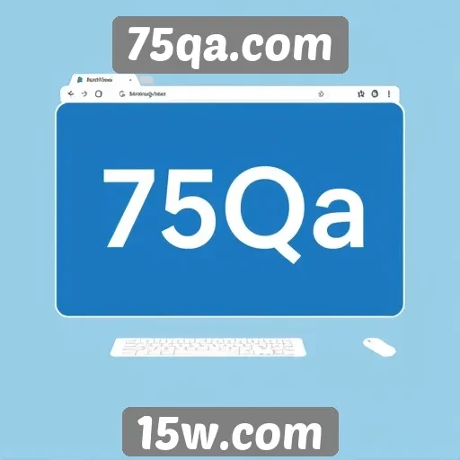 Avaliação da interface de usuário do site 75qa.com